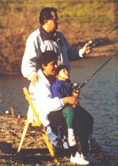 Family fishing